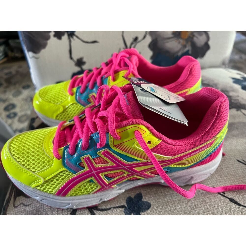 ASICS Gel Contend 3 Running Shoes C566N Women's Size US 5.5 Pink/FYG Reflective - Picture 8 of 12